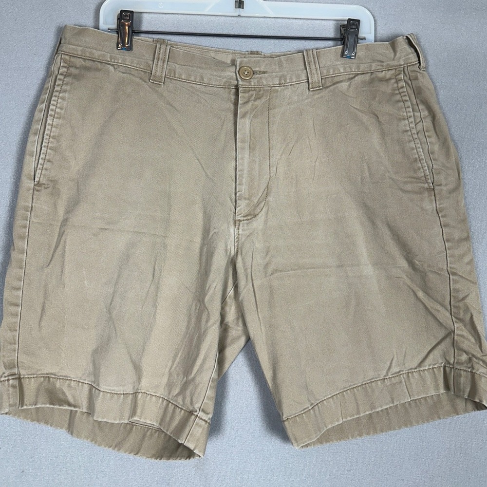 J Crew Shorts Mens 36 Chino Tan Khaki Casual Flat Front Summer Comfort Pockets